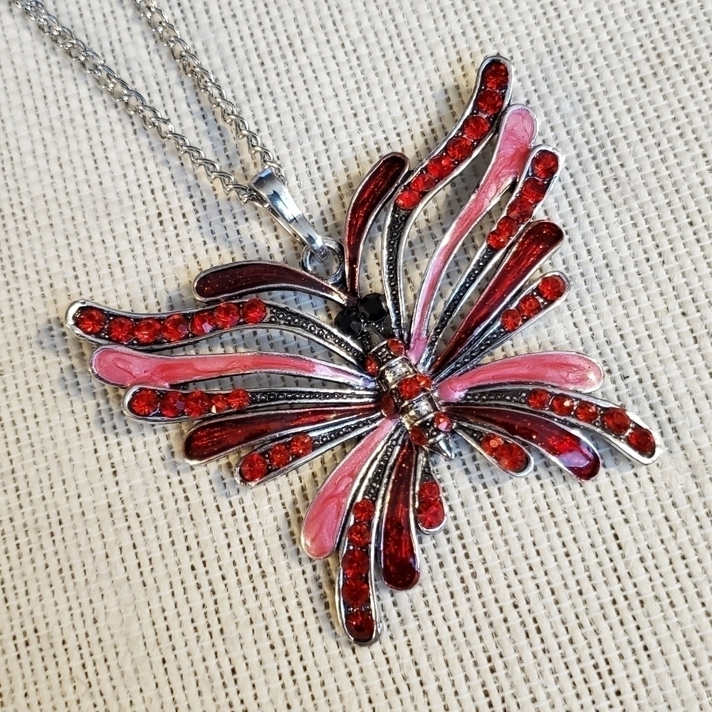 Art Nouveau Butterfly Necklace